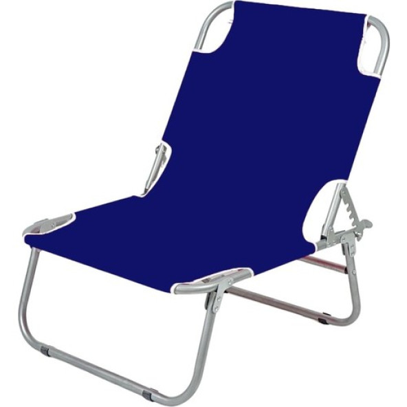 Eportatif Katlanır Portatif Sandalye Şezlong - Kamp Sandalyesi Mavi  1284