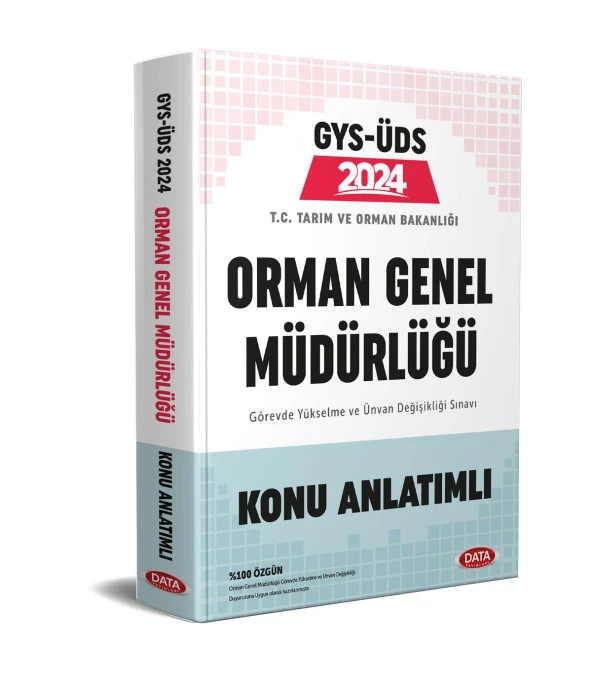Data 2024 GYÜD OGM Orman Genel Müdürlüğü Konu Anlatımlı Görevde Yükselme Ünvan Data Yayınları - Resim 2