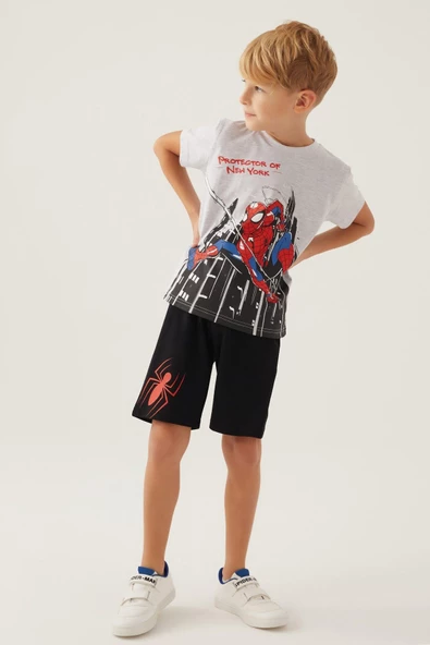 Arnetta Erkek Çocuk Karmelanj Spiderman Pijama Takımı 4880 - 2