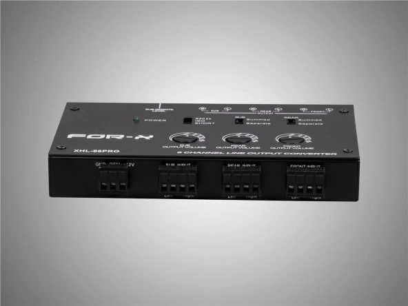 For-X 6 Kanal Deck Çevirici – For-x XHL-66PRO 6 Kanal Amfi Dönüştürücü - 2