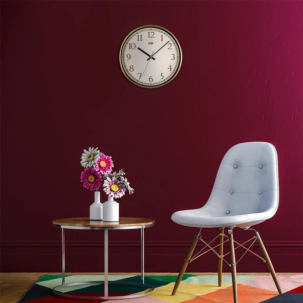 KLİK SLİM GOLD DUVAR SAATİ - 4