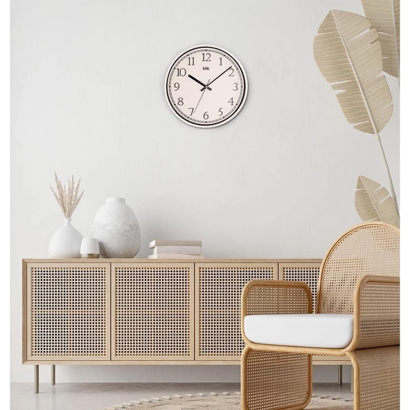 KLİK SLİM BEYAZ DUVAR SAATİ - 4