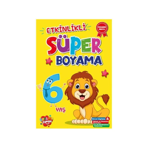 Boyama Zamanı Etkinlikli Süper Boyama 6 Yaş