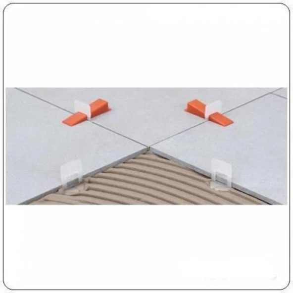 Kyk Seramik Tesviye Sistemi Seviye Tespit Derz Artısı Klips 2mm (200 ad) - 4