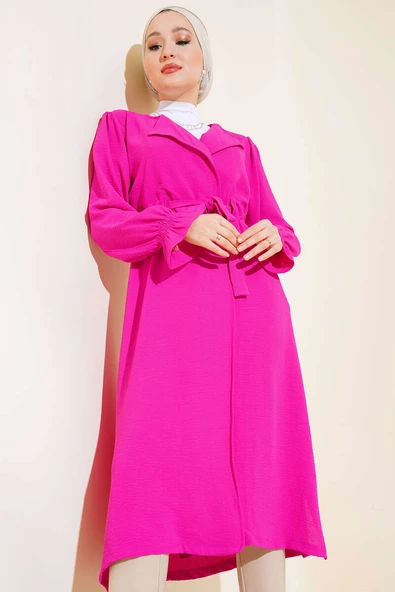 Belden Bağlamalı Kap Fuşya ürün görseli 1