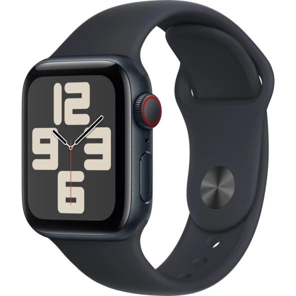 Apple Watch SE 2.Nesil (2023) GPS + Cellular 40mm Midnight Aluminium Case with Midnight Sport Band - S/M