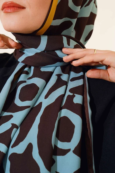 Dijital Medine Şal Mint - Resim 4