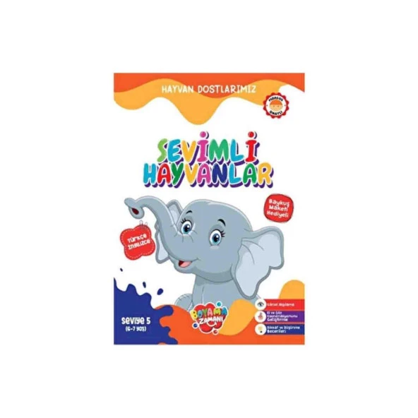 Boyama Zamanı Hayvan Dostlarımız – Sevimli Hayvanları Seviye 2