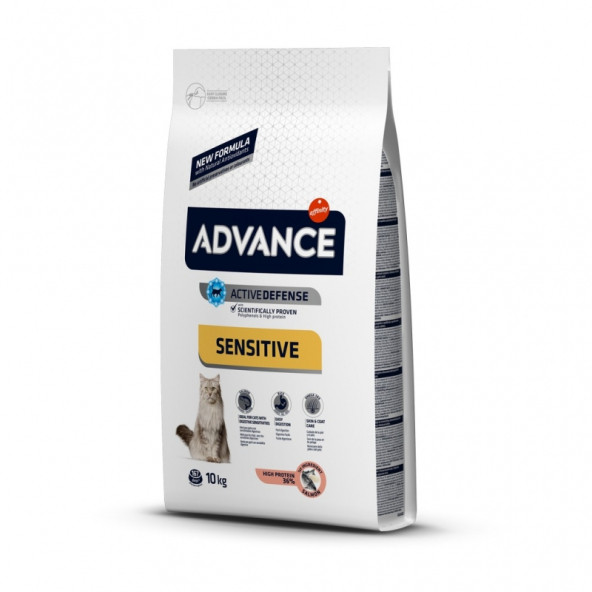 Advance Somonlu Sensitive Yetişkin Kedi Maması 2X1 kg Açık Paket