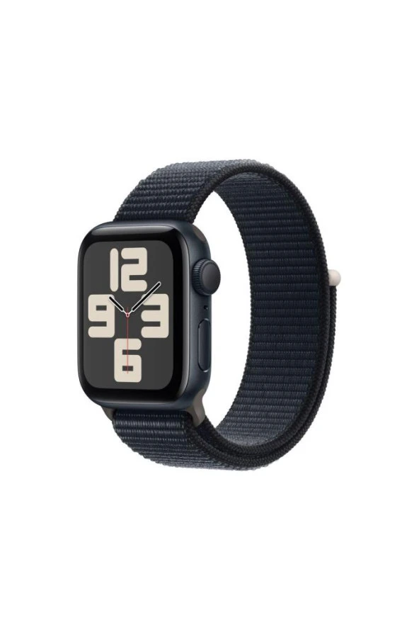 Apple Watch SE 2.Nesil (2023) GPS 40mm Midnight Aluminium Case with Midnight Sport Loop - MRE03TU/A