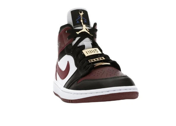 Nike Air Jordan 1 Mid SE Black Dark Beetroot (W) Spor Ayakkabı - 3