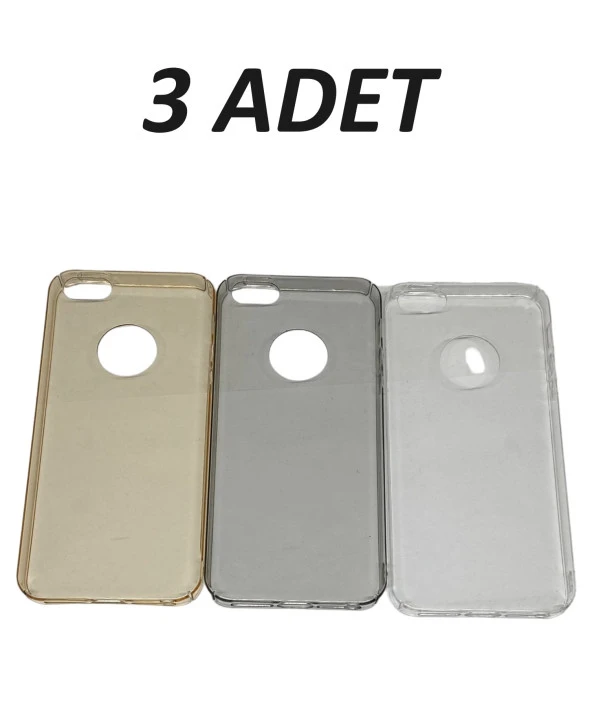 Newface Ultra ince Sert iPhone 5-5S Uyumlu 3 Adet Kılıf