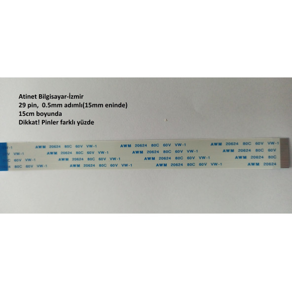 Awm 20624 80C 60V Vw-1 Flex Kablo 29 Pin 15Cm  29-0.5-15B
