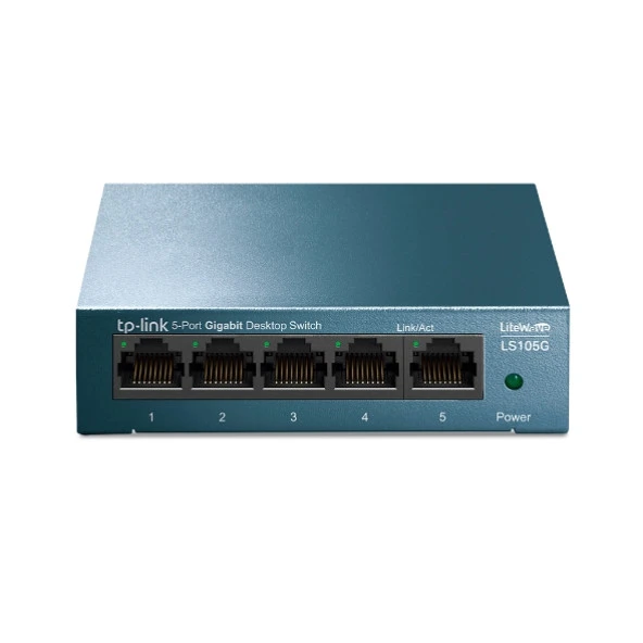 Tp-Link 5 Port 10-100-1000 Mbps Switch Metal Kasa Switch
