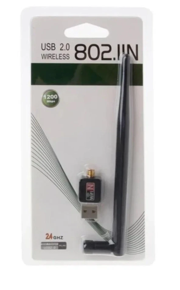 1200 Mbps Wireless Internet Kablosuz Antenli USB 2.0 Adaptör Ağ Usb Wifi - 4