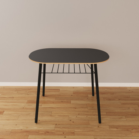 Eportatif Mutfak Masa Sandalye Takımı 2 Kişilik Masa Sandalye Seti Füme 1101 - 4