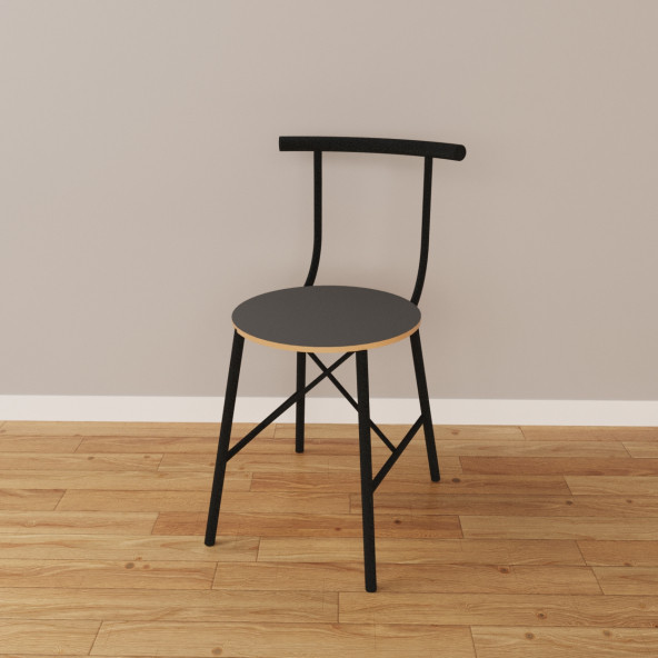 Eportatif Mutfak Masa Sandalye Takımı 2 Kişilik Masa Sandalye Seti Füme 1101 - 5