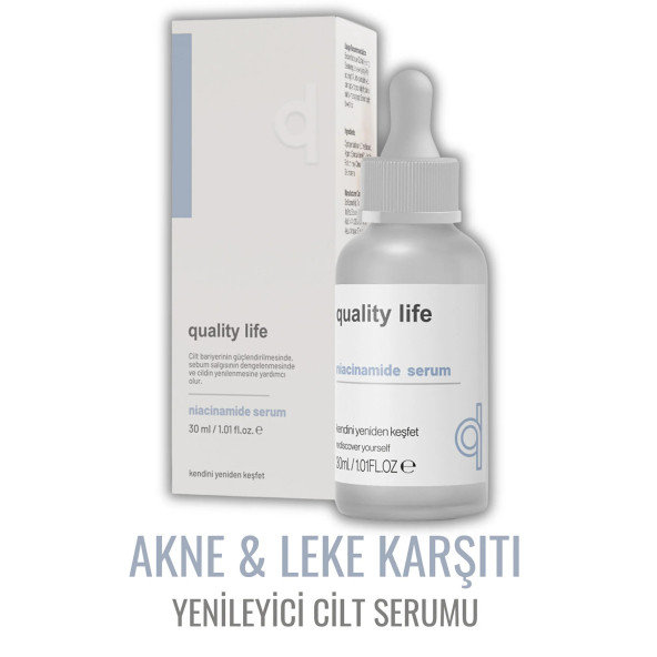 Niacinamide Cilt Serumu - ( Niacinamide 10% Zinc 1%) Yenileyici Leke Akne Sivilce Karşıtı Serum