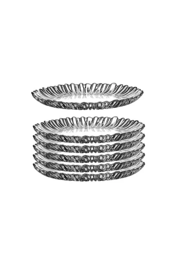 Paşabahçe Beyaz Aurora 6'lı Pasta Tabağı 10512 Fma04999