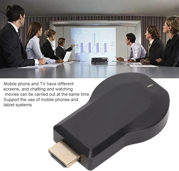 1080P 4K Full HD Wireless Dongle 2.4G Kablosuz Donma Yapmaz Görüntü Aktarıcı Tv Pc Yansıtıcı - 4