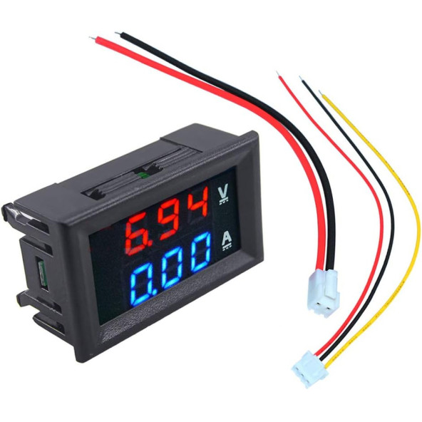 Dijital Volt-Ampermetre DC 0-100V 0-10A