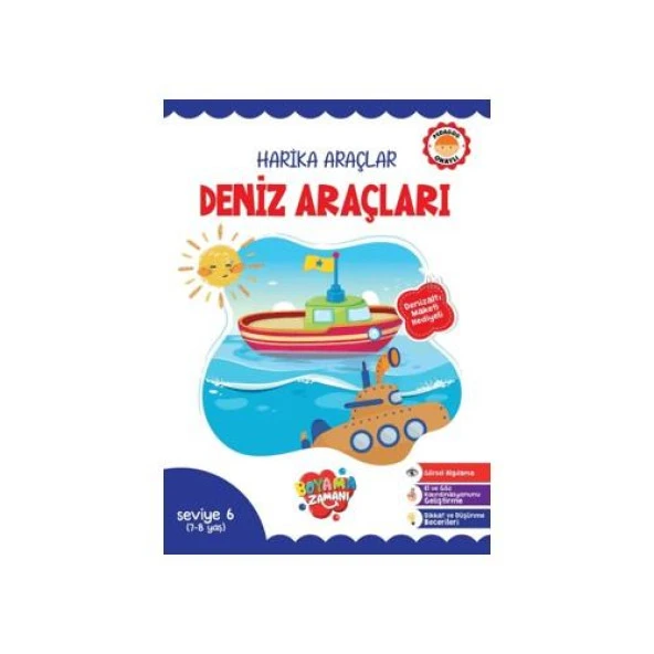 Boyama Zamanı Harika Araçlar - Deniz Araçları