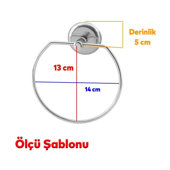 Krom Metal Sağlam Aparat Vidalı Lavabo Banyo Wc Bez Havlu Çatal Askı Tuvalet Kağıtlık 3'lü Set - 6