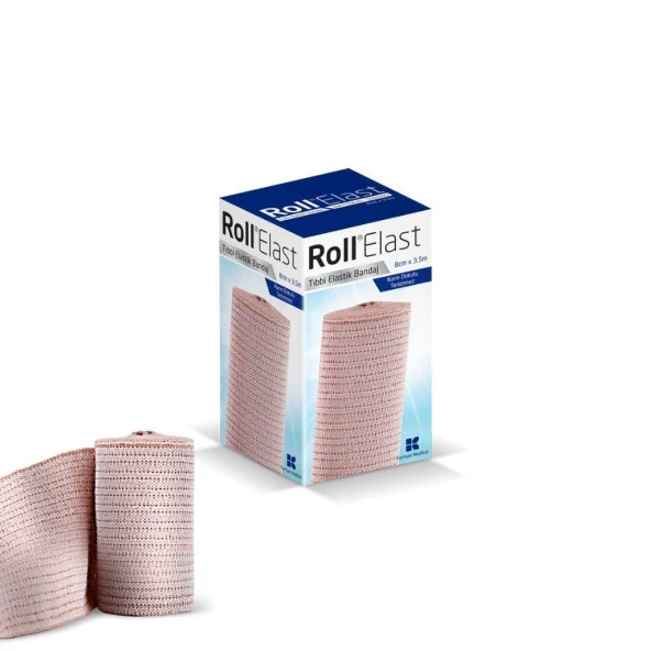 Roll Elastik Bandaj 8 Cm X 3,5 M