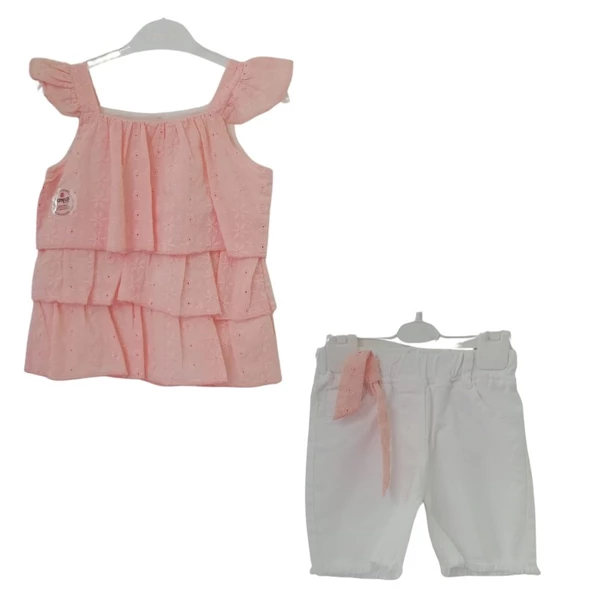 PAMPAL ŞORTLU KIZ ÇOCUK TAKIM 4288 - 2