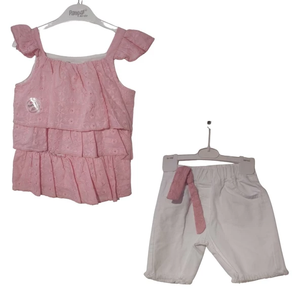 PAMPAL ŞORTLU KIZ ÇOCUK TAKIM 4288