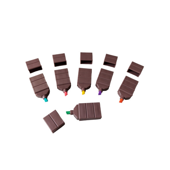 hureggo concept çikolata görünümlü fosforlu kalem seti 6 renk