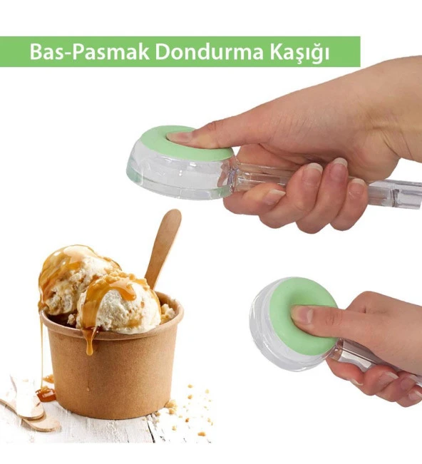 2 Adet Bas-Parmak Dondurma Kaşığı - 2