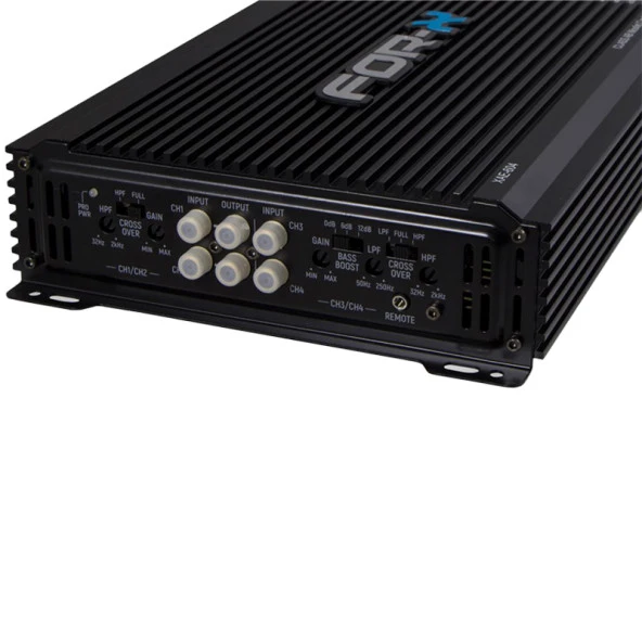 FOR-X XAE-604 4 KANAL MAX 2500 WATT BASS KONTROLLÜ OTO AMFİ( 280X200X58MM) - Resim 2