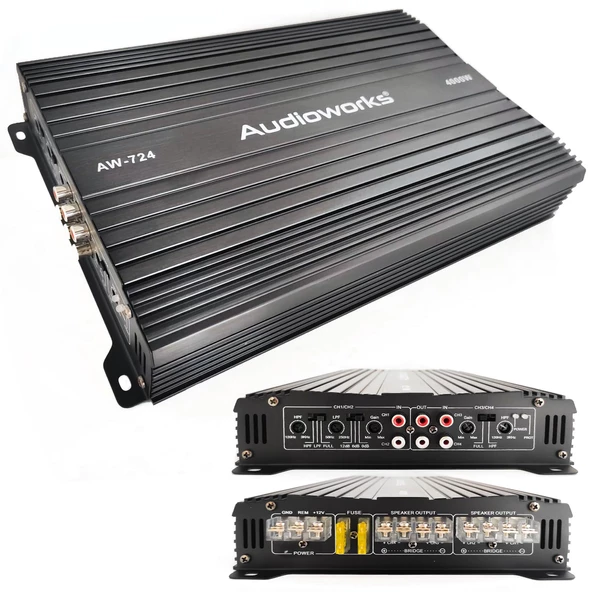PTTAVM: OTO ANFİ 4000W 4 KANAL AUDIOWORKS AW-724