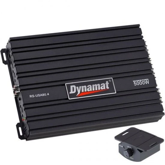 DYNAMAT RK-80.4 Oto Anfi Stereo 5000 Watt 4 Kanal Bass Kontrol ürün görseli