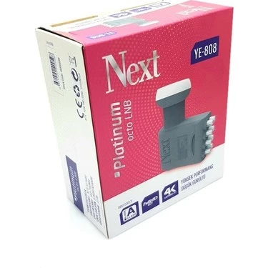 LNB SEKİZLİ (OCTO) PLATİNUM 0.1DB 3D 4K NEXT YE-808