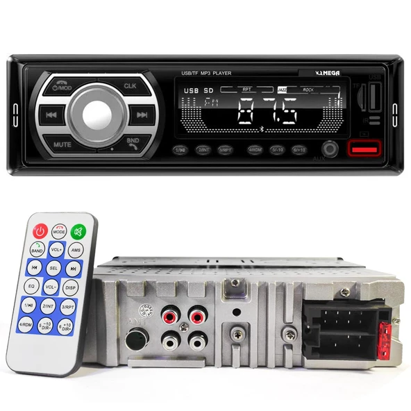 MEGA VM-214 Oto Teyp 4X50 Watt Bluetooth 2xUsb Sd Fm Aux