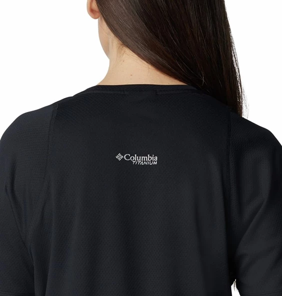 Columbia Summit Valley Short Sleeve Crew Kadın Kısa Kollu Tişört AK5544-010 - Resim 5