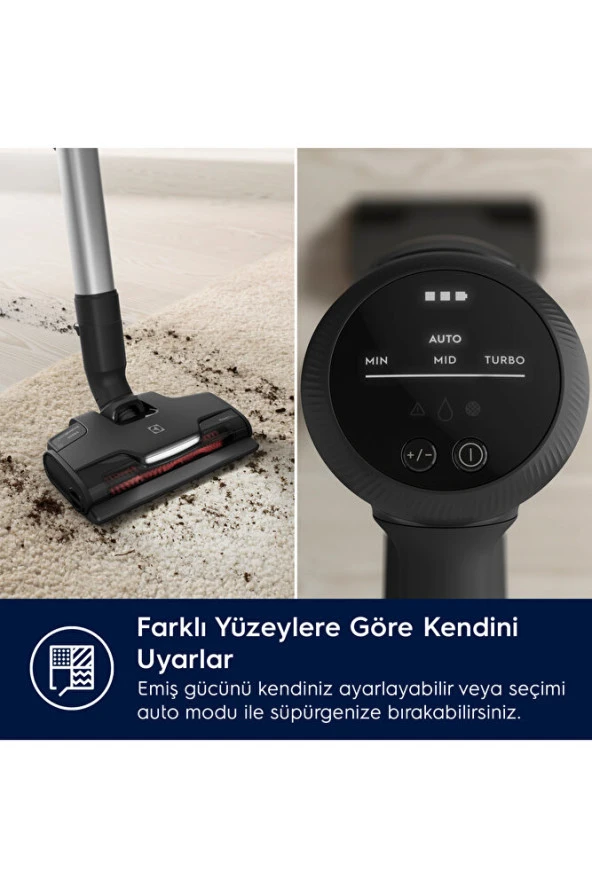 Ep81ub25gg Hygenic 800 Cordless Cleaner 25.5 V Dikey Şarjlı Süpürge - 7