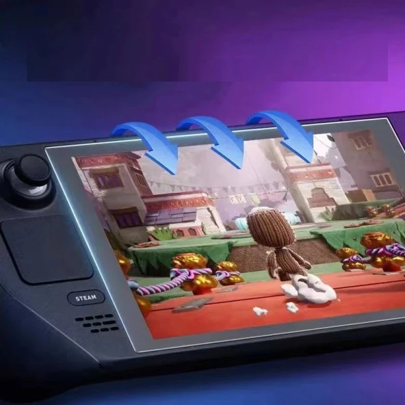 Steam Deck Uyumlu Oyun Konsolu Ekran Koruyucusu Nano Jelatin - Resim 4