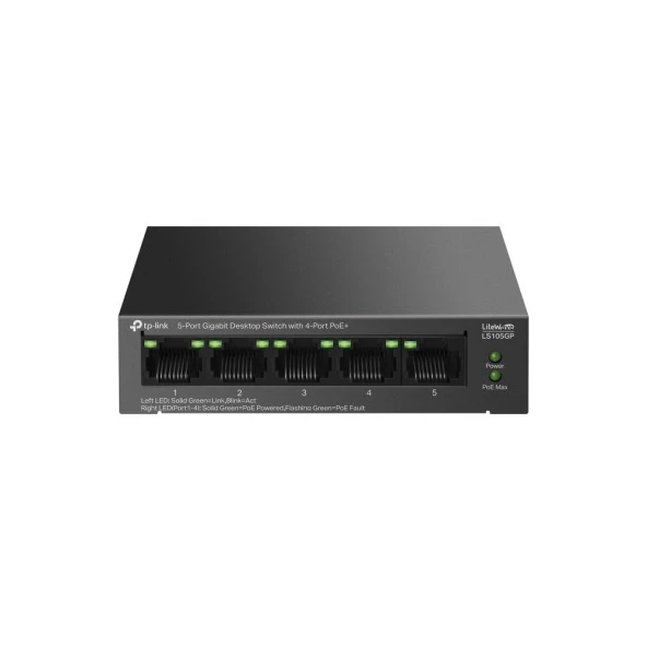 Tp-Link 4 Port Poe+ 10-100-1000 Mbps Switch Metal Kasa