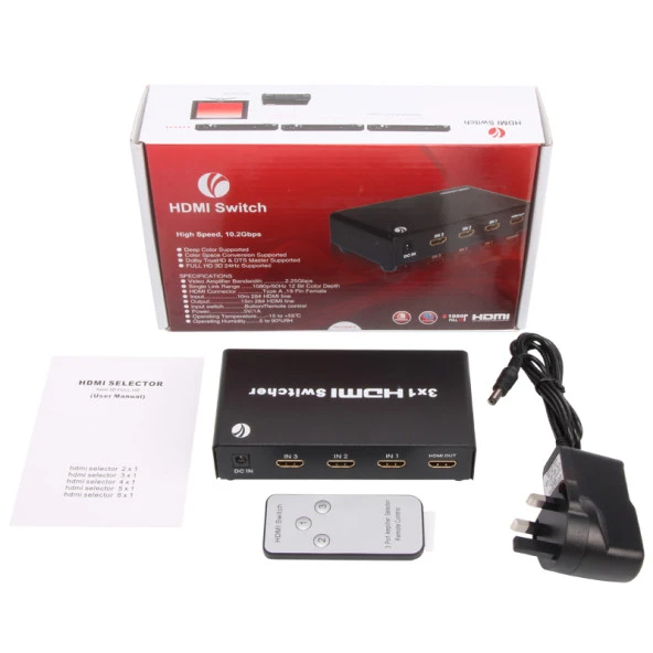 Vcom 3-1 Port 1.4V 3D Metal Hdmi Switch - Resim 2