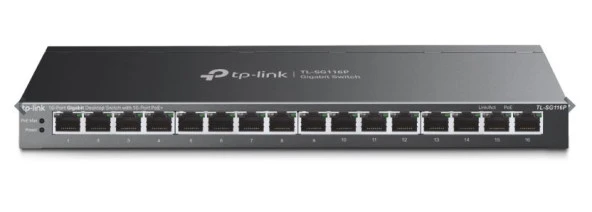 Tp-Link 16 Port Poe+ 10-100-1000 Mbps Switch Çelik Kasa