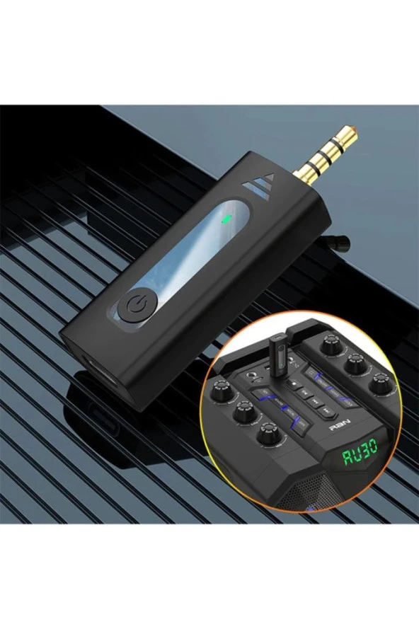 Amfi Ve Hoparlör Kablosuz Wireless Yaka Mikrofon Çiftli 3.5mm Jaklı Tak Çalıştır Telefon Araç Uyumlu - 5