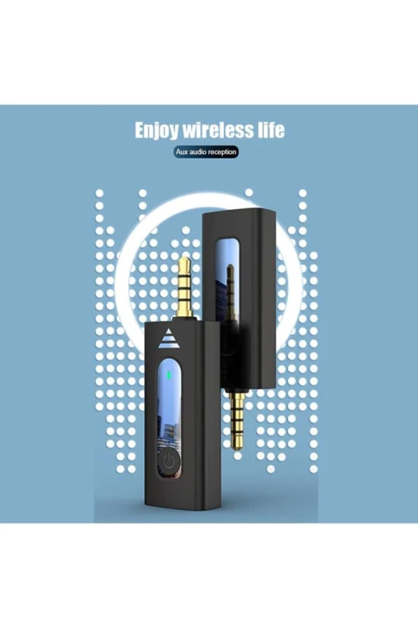 Amfi Ve Hoparlör Kablosuz Wireless Yaka Mikrofon Çiftli 3.5mm Jaklı Tak Çalıştır Telefon Araç Uyumlu - 6