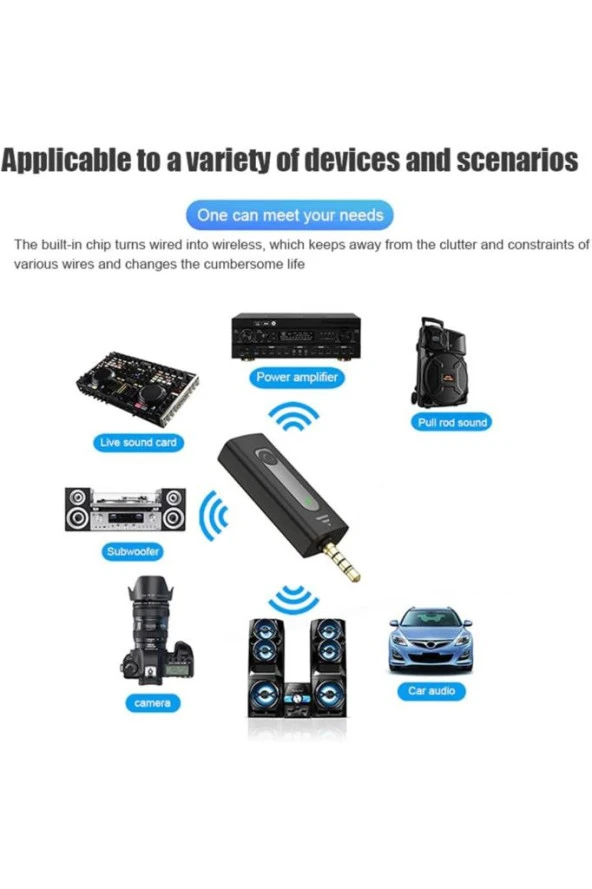 Amfi Ve Hoparlör Kablosuz Wireless Yaka Mikrofon Çiftli 3.5mm Jaklı Tak Çalıştır Telefon Araç Uyumlu - 8