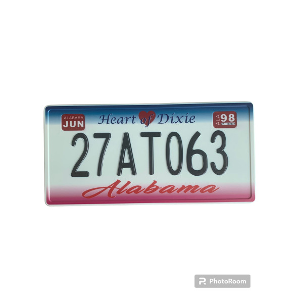 ALABAMA AMERİKA DEKORATİF PLAKA ( 29 CM 14 CM ) - 2