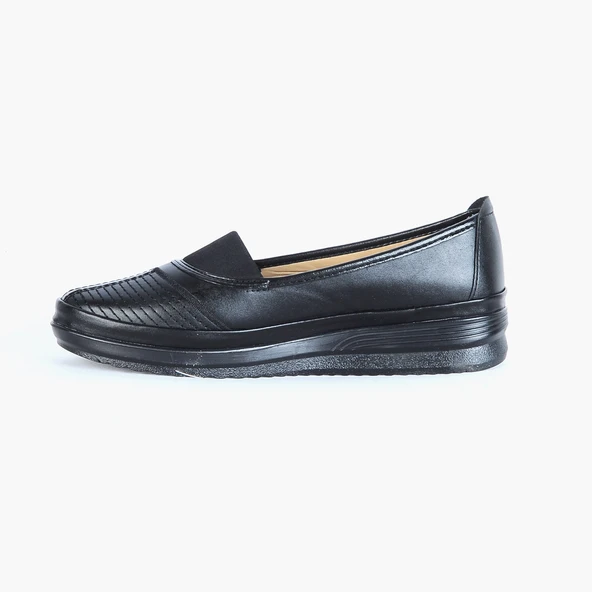 Moda Ayakkabı 258 Siyah Comfort Kadın Babet Ayakkabı - 3