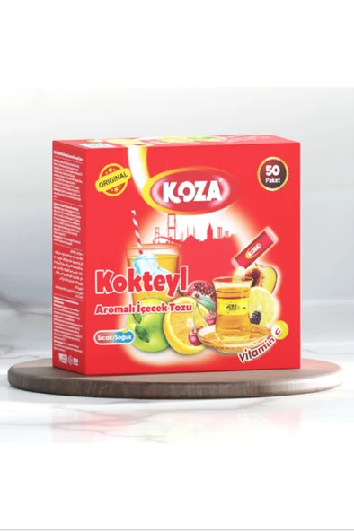 Koza Tek İçimlik Kokteyl Aromalı Toz İçecek 50'li