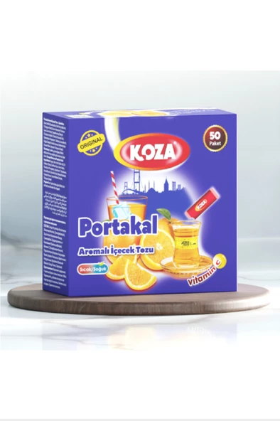 Koza Tek İçimlik Portakal Aromalı Toz İçecek 50'li